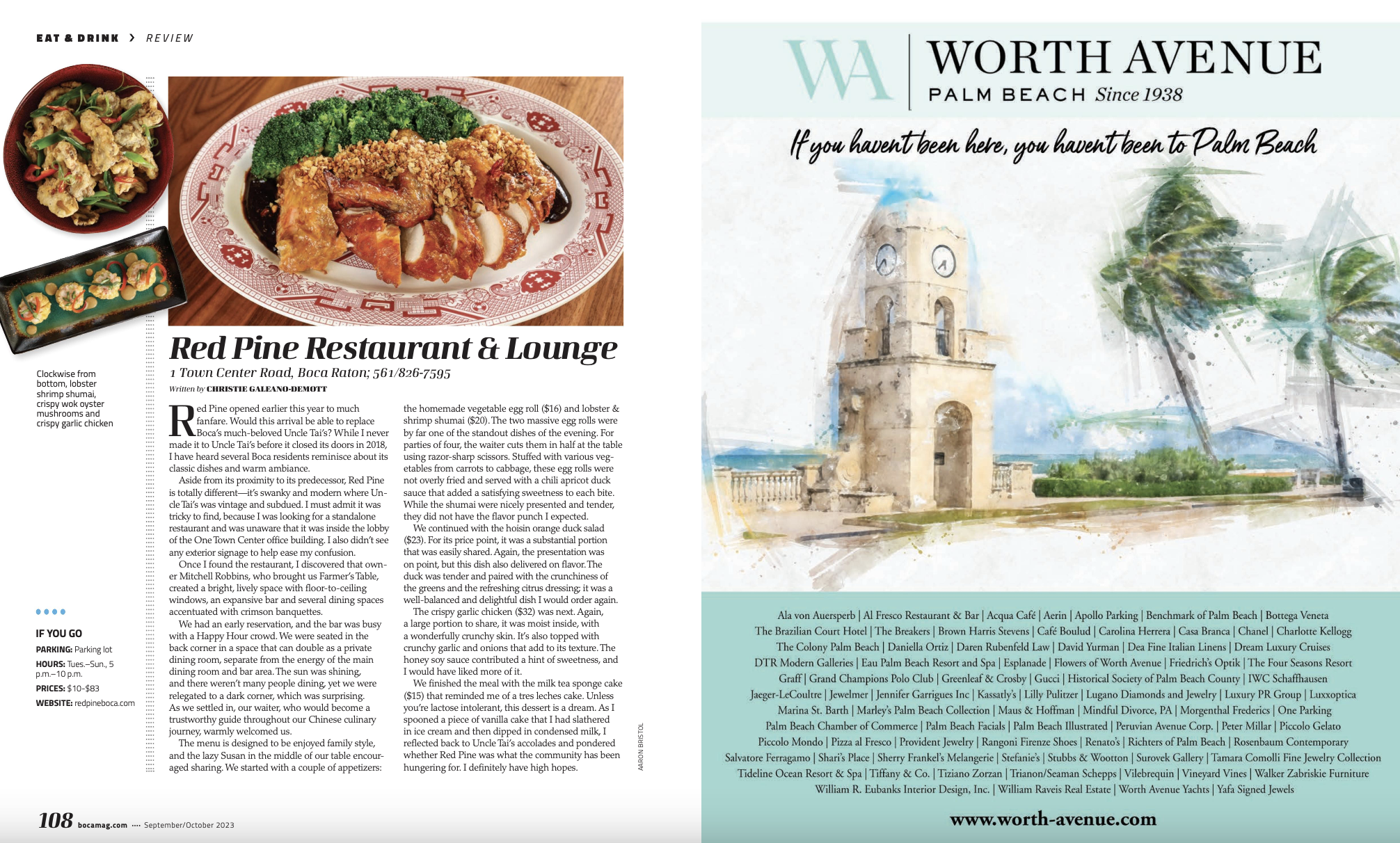 Worth Avenue Magazine Article